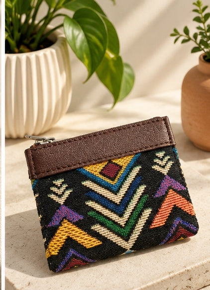 Jacquard  Multicolor Pocket Wallet