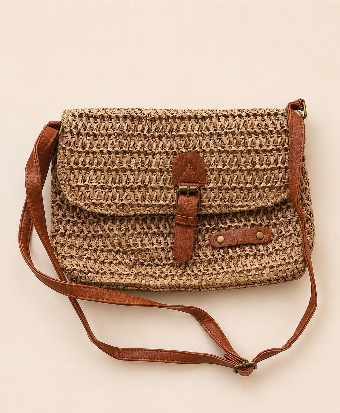 Terra Handwoven Raffia Sling Bag