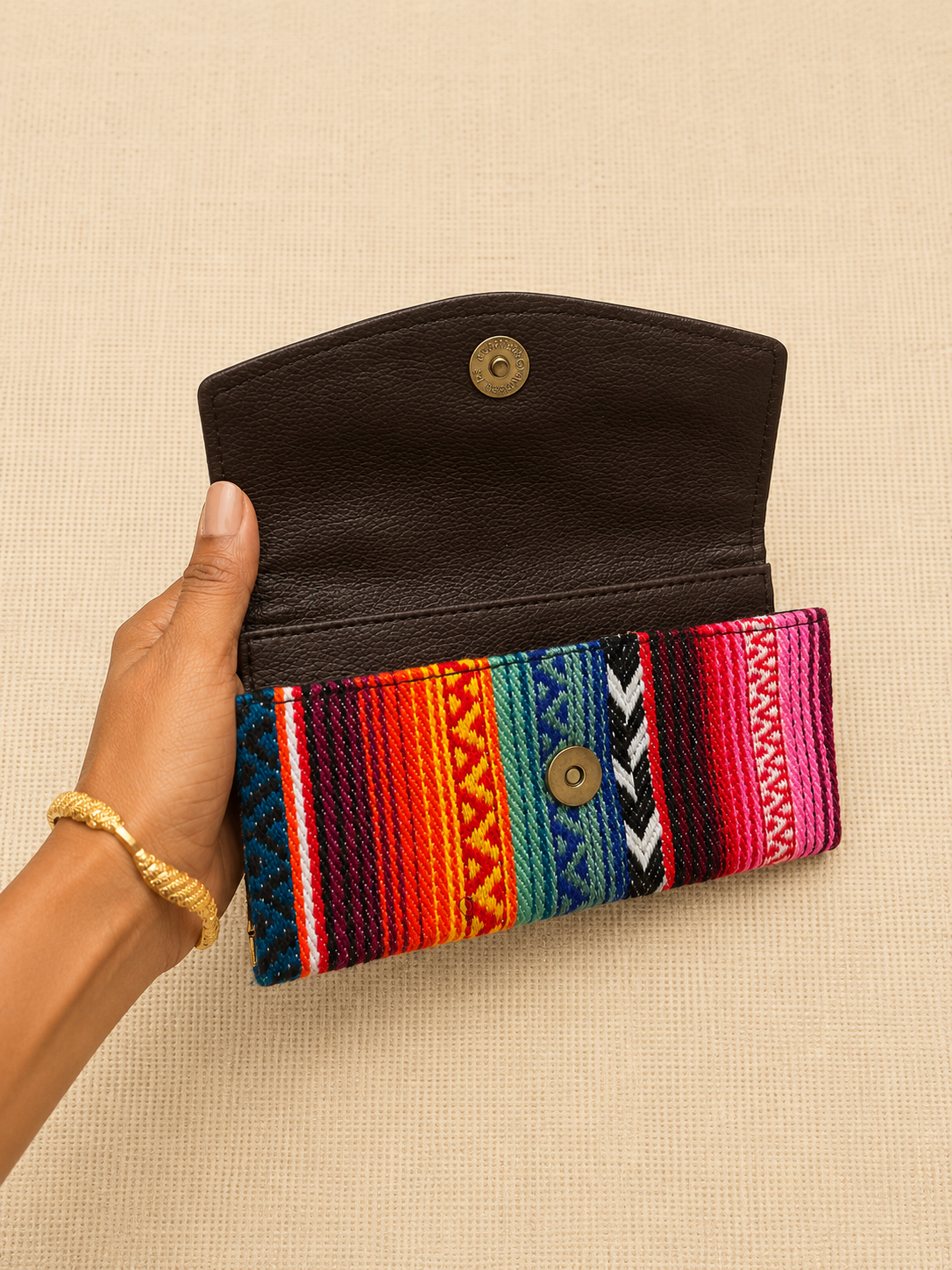 Tribal Jacquard 2-in-1 Mobile Sling Wallet