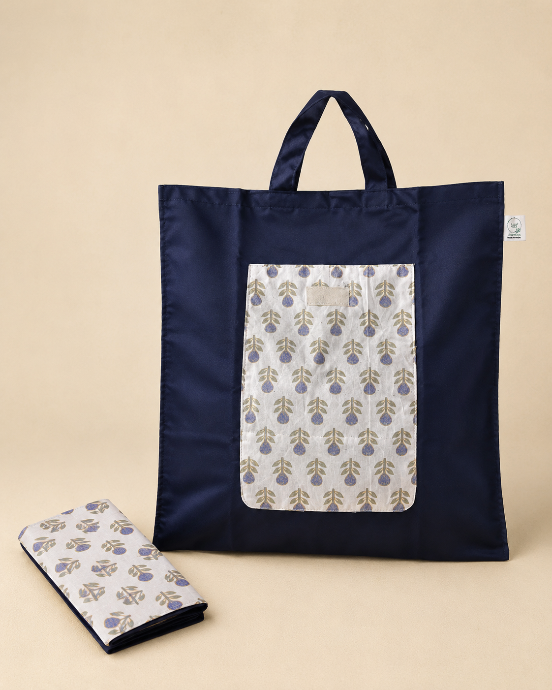 Blue Foldable Shopping Bag – Compact Carry Pouch