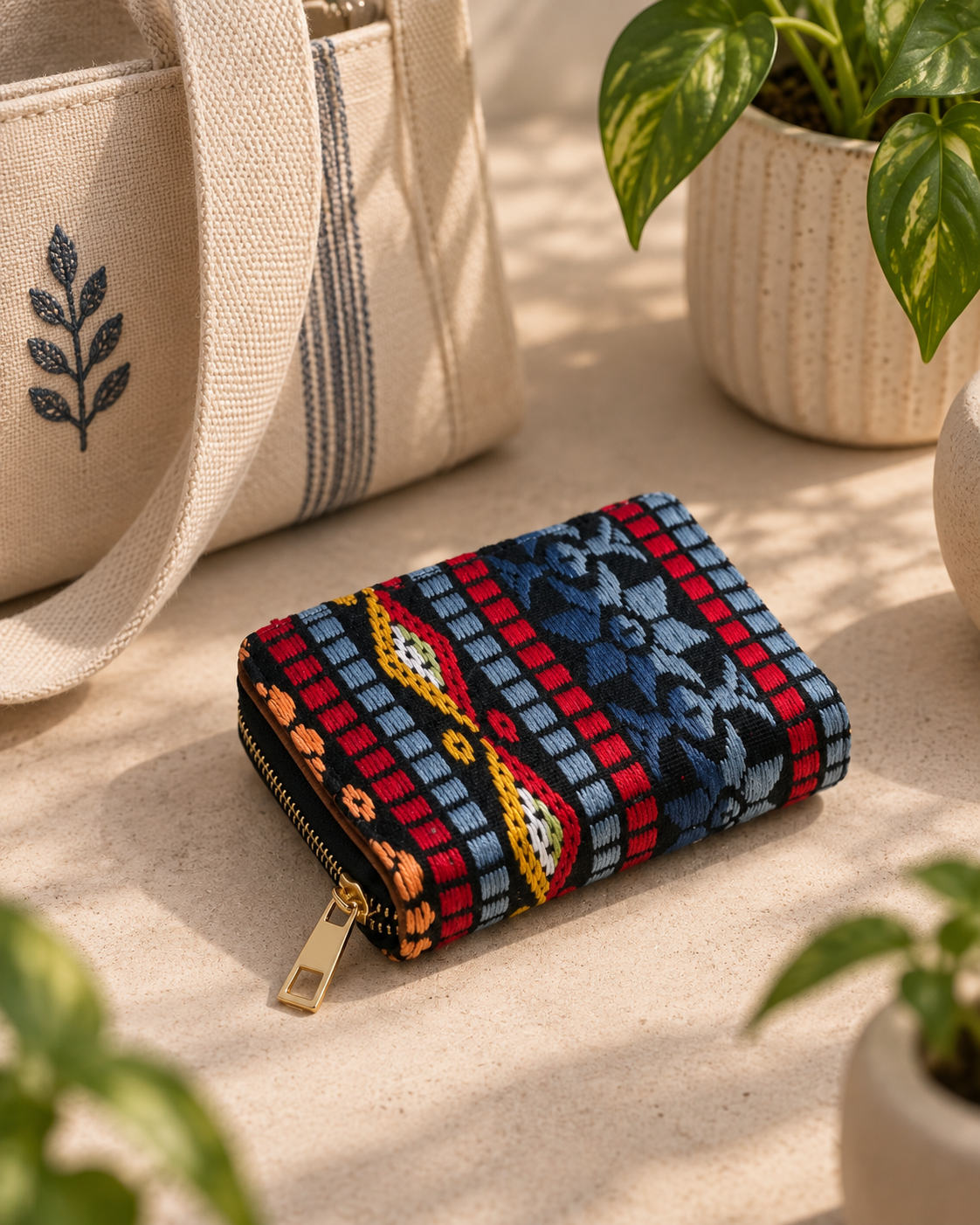 Multicolor Compact Everyday Wallet
