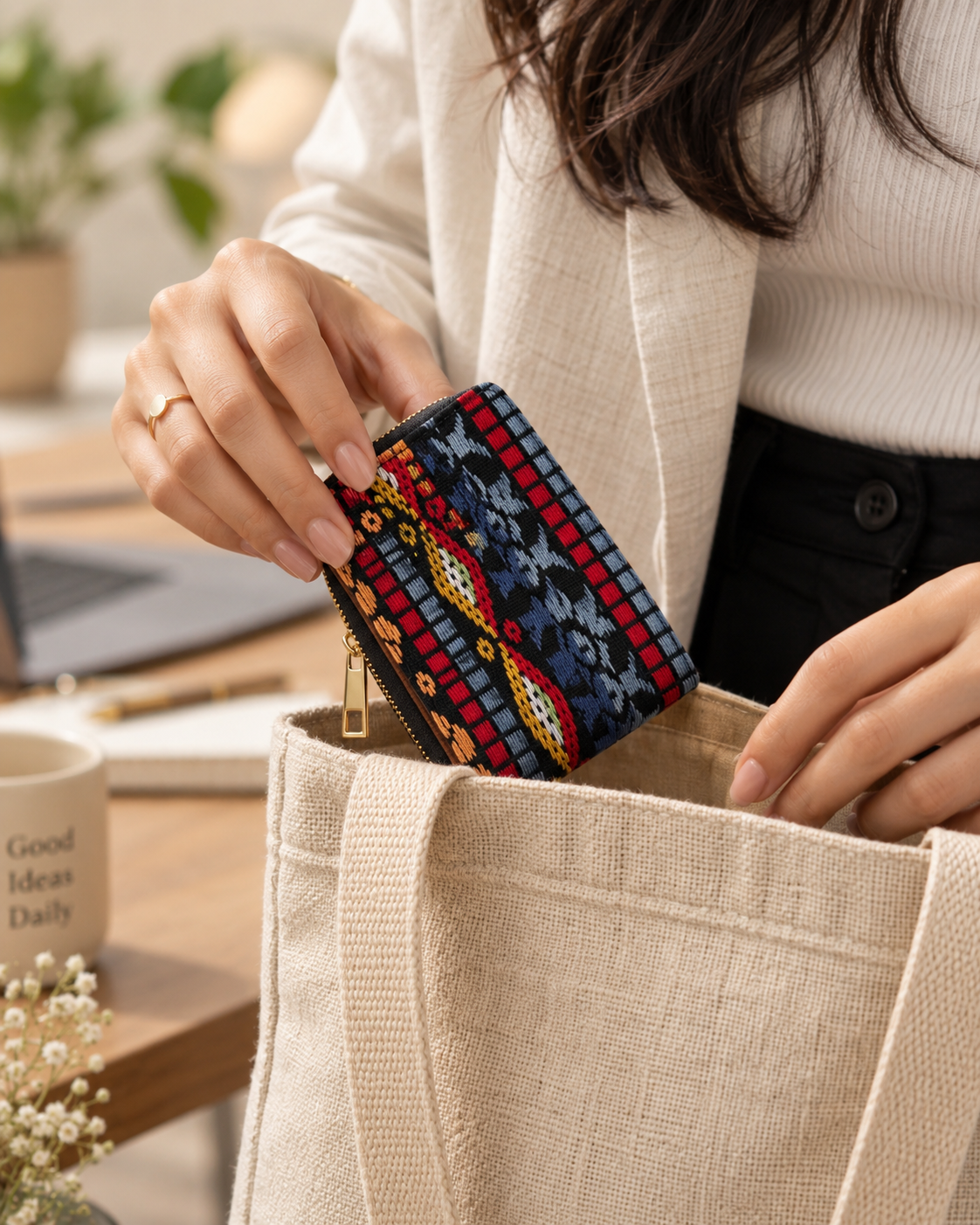 Multicolor Compact Everyday Wallet