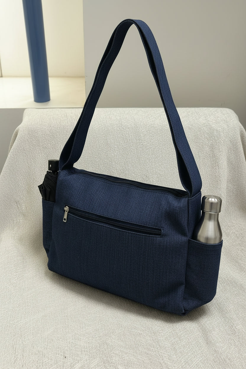 Large Denim Hobo Bag