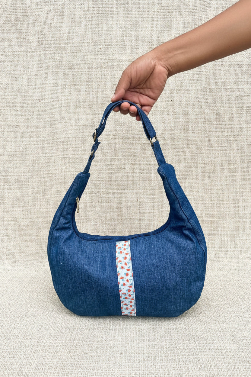 Denim Hobo Bag