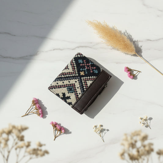 Jacquard  Geometrical Pocket Wallet